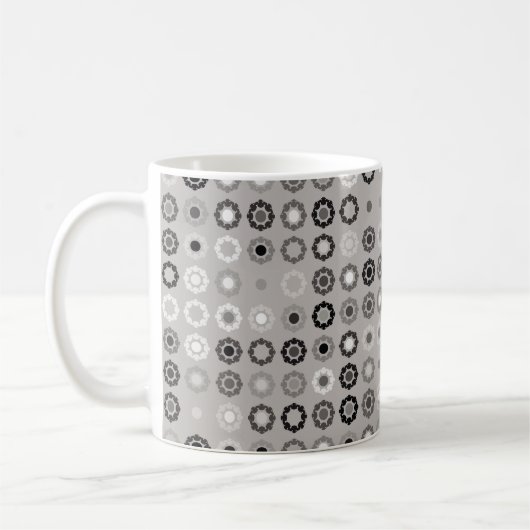 Geometric pattern design abstract, art, graphic de koffiemok (Links)