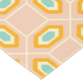 Geometric pattern in blue and orange diamond shape tafelkleed (Gekanteld)