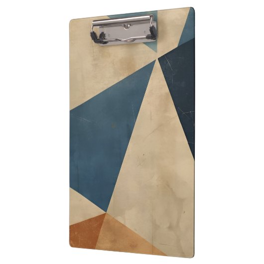 Geometric Pattern in Blues, Tans, and Rust Klembord (Links)