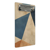 Geometric Pattern in Blues, Tans, and Rust Mini Klembord (Schuin)