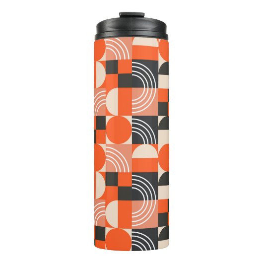 Geometric pattern in bright color blocks. thermosbeker (Voorkant)