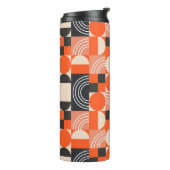 Geometric pattern in bright color blocks. thermosbeker (Gedraaid links)