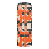 Geometric pattern in bright color blocks. thermosbeker (Achterkant)