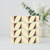 Geometric pattern in retro vibe bedankkaart (Staand voorkant)