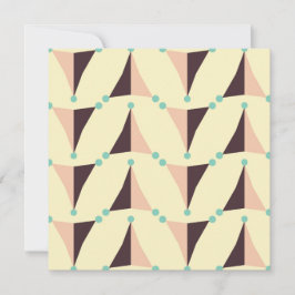 Geometric pattern in retro vibe bedankkaart