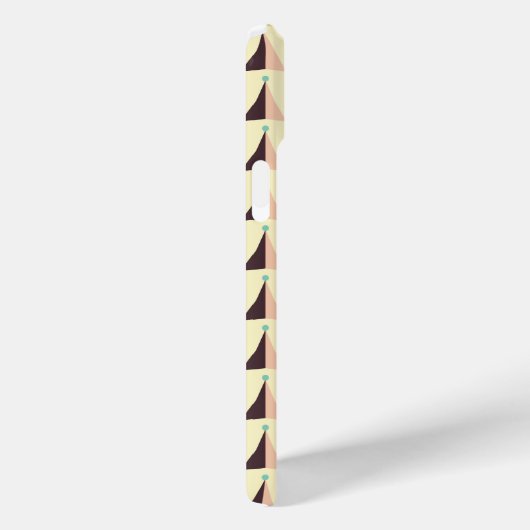 Geometric pattern in retro vibe Case-Mate iPhone case (Achterkant / Rechts)