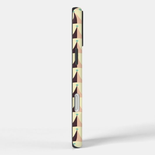 Geometric pattern in retro vibe Case-Mate iPhone case (Achterkant / Rechts)