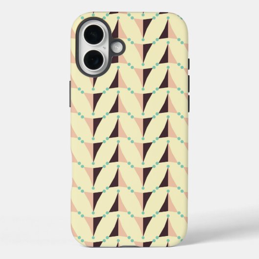 Geometric pattern in retro vibe Case-Mate iPhone case (Achterkant)