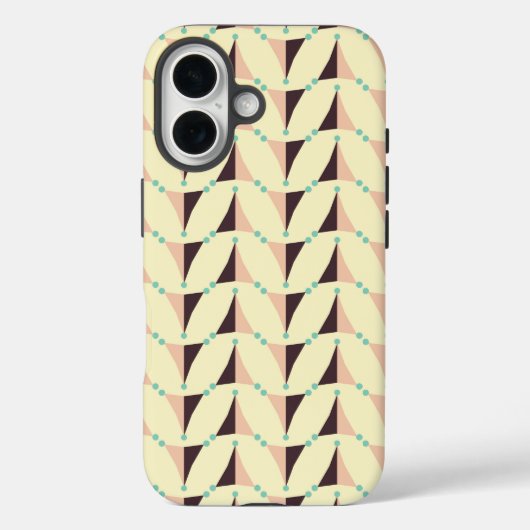 Geometric pattern in retro vibe Case-Mate iPhone case (Achterkant)