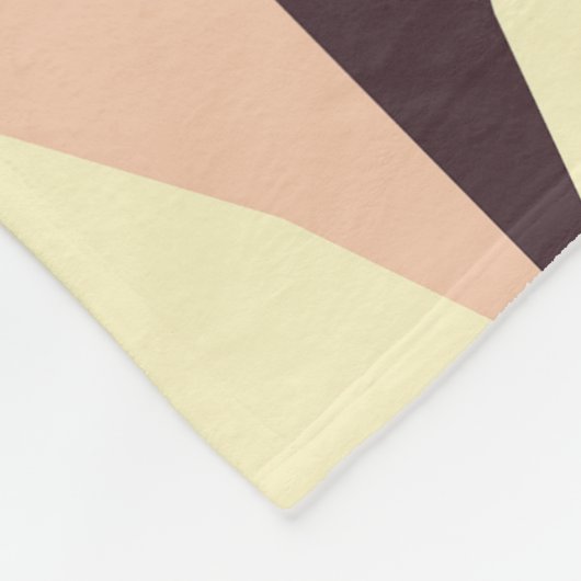 Geometric pattern in retro vibe fleece deken (Hoek)