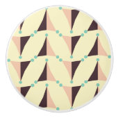 Geometric pattern in retro vibe keramische knop (Voorkant)