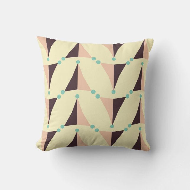 Geometric pattern in retro vibe kussen (Voorkant)