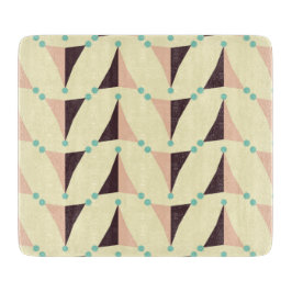 Geometric pattern in retro vibe snijplank