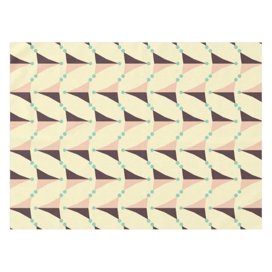 Geometric pattern in retro vibe tafelkleed (Voorkant (Horizontaal))
