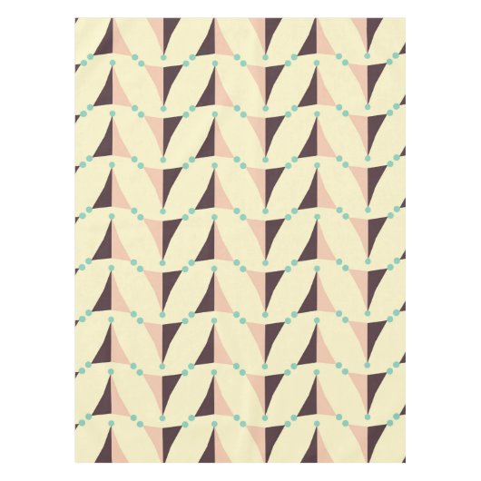 Geometric pattern in retro vibe tafelkleed (Voorkant)