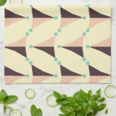 Geometric pattern in retro vibe theedoek (Gevouwen)