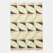 Geometric pattern in retro vibe theedoek (Verticaal)