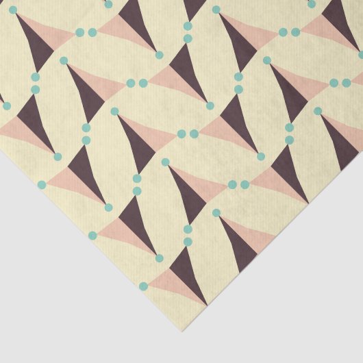 Geometric pattern in retro vibe tissuepapier (Detail)