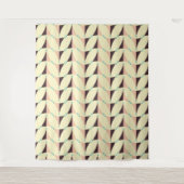 Geometric pattern in retro vibe wandkleed (Voorkant)