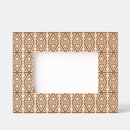 Geometric Pattern Laser Etched Picture Frame Gegraveerde Lijstjes (Voorkant)