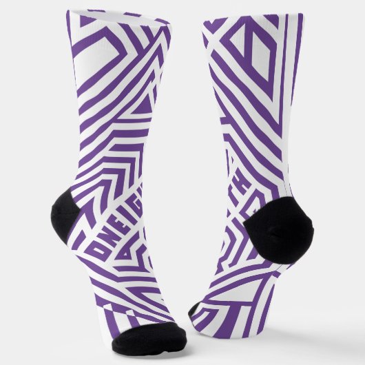 Geometric pattern LOGO ONEIGHTH TOKYO Original Sokken (Gebogen)