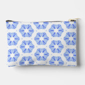 Geometric Pattern Modern Blue Accessory Pouch Etui (Achterkant)