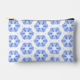 Geometric Pattern Modern Blue Accessory Pouch Etui