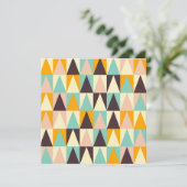 Geometric pattern of multi-colored triangles bedankkaart (Staand voorkant)