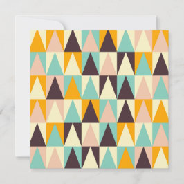 Geometric pattern of multi-colored triangles bedankkaart