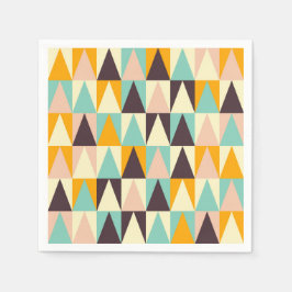 Geometric pattern of multi-colored triangles servet