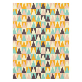 Geometric pattern of multi-colored triangles  tafelkleed