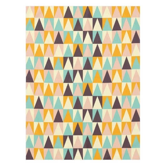 Geometric pattern of multi-colored triangles tafelkleed (Voorkant)