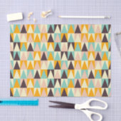 Geometric pattern of multi-colored triangles tissuepapier (Craft)