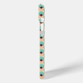 Geometric pattern of teal, beige, and black shapes Case-Mate iPhone case (Achterkant / Links)