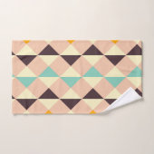 Geometric pattern overlapping diamonds & triangle bad handdoek (Handdoek)