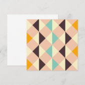 Geometric pattern overlapping diamonds & triangle bedankkaart (Voorkant / Achterkant)