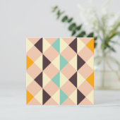 Geometric pattern overlapping diamonds & triangle bedankkaart (Staand voorkant)