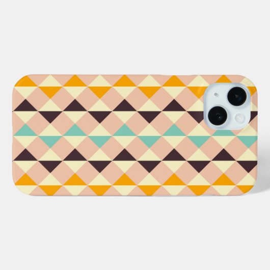 Geometric pattern overlapping diamonds & triangle Case-Mate iPhone case (Achterkant (horizontaal))