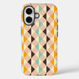 Geometric pattern overlapping diamonds & triangle iPhone 16 hoesje