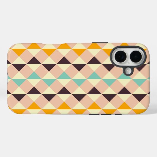 Geometric pattern overlapping diamonds & triangle Case-Mate iPhone case (Achterkant (horizontaal))
