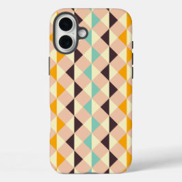 Geometric pattern overlapping diamonds & triangle iPhone 16 plus hoesje