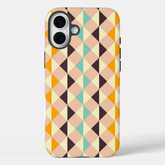 Geometric pattern overlapping diamonds & triangle Case-Mate iPhone case (Achterkant)