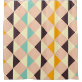Geometric pattern overlapping diamonds & triangle douchegordijn (Voorkant)