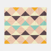 Geometric pattern overlapping diamonds & triangle fleece deken (Voorkant (Horizontaal))