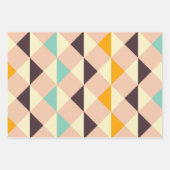 Geometric pattern overlapping diamonds & triangle inpakpapier vel (Voorkant 2)