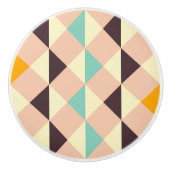 Geometric pattern overlapping diamonds & triangle keramische knop (Voorkant)