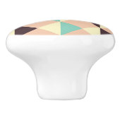 Geometric pattern overlapping diamonds & triangle keramische knop (Zijkant)