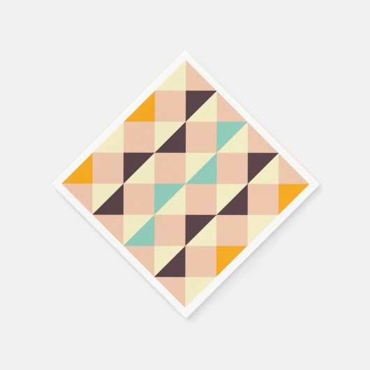 Geometric pattern overlapping diamonds & triangle servet (Hoek)