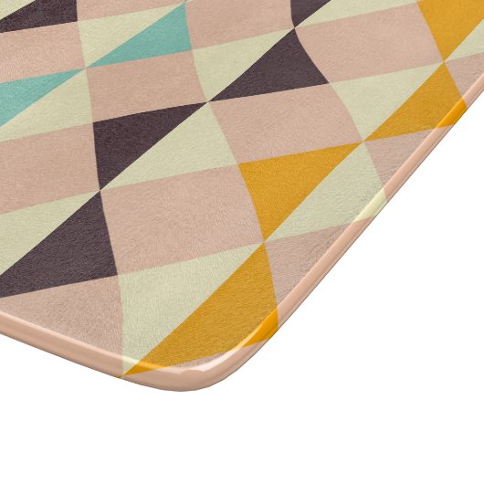 Geometric pattern overlapping diamonds & triangle snijplank (Hoek)