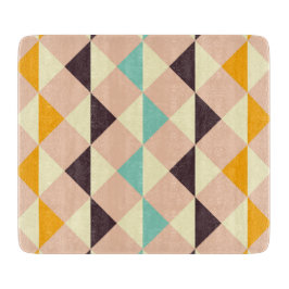 Geometric pattern overlapping diamonds & triangle snijplank